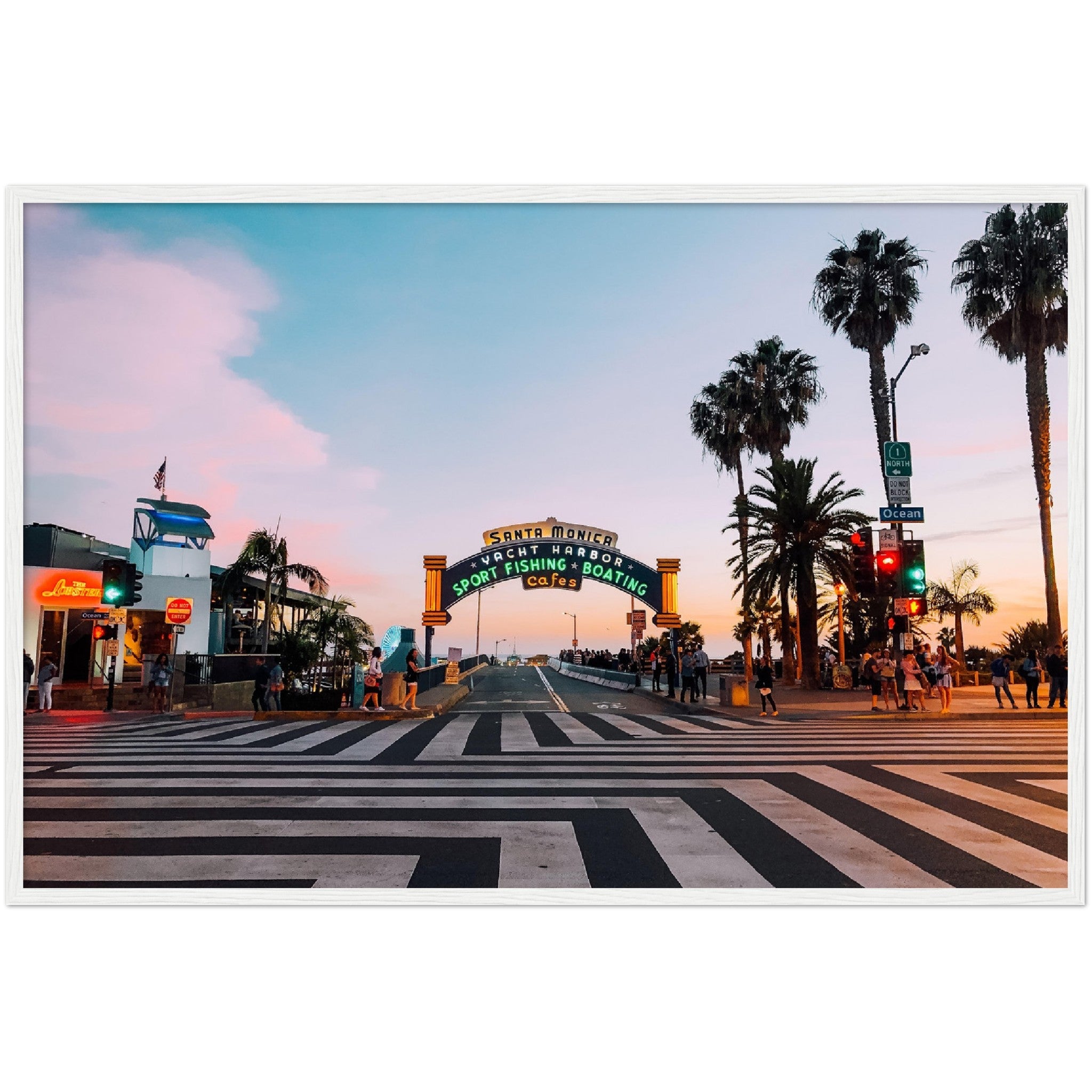 Santa Monica Sign Wall Art - Luxury Art Canvas