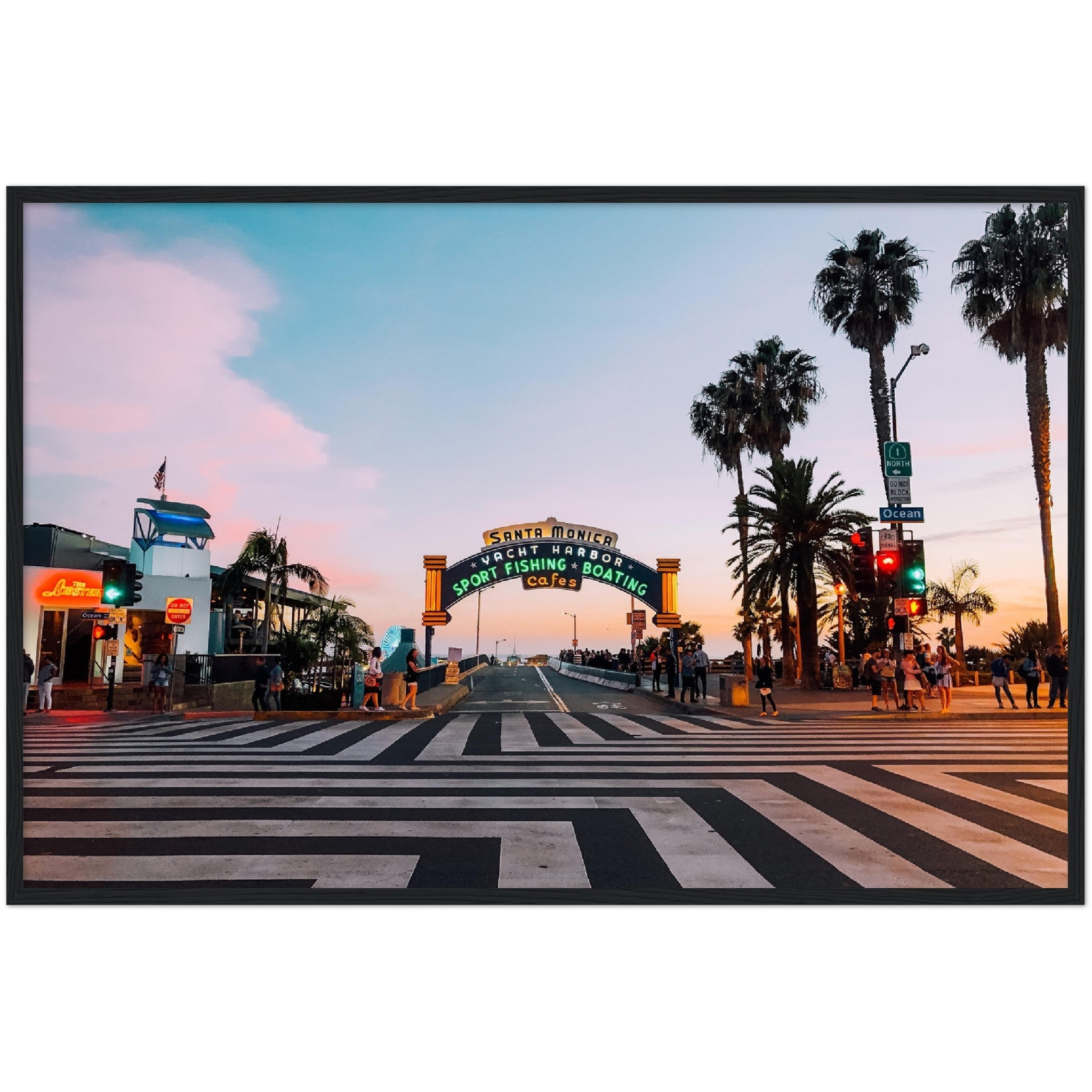 Santa Monica Sign Wall Art - Luxury Art Canvas