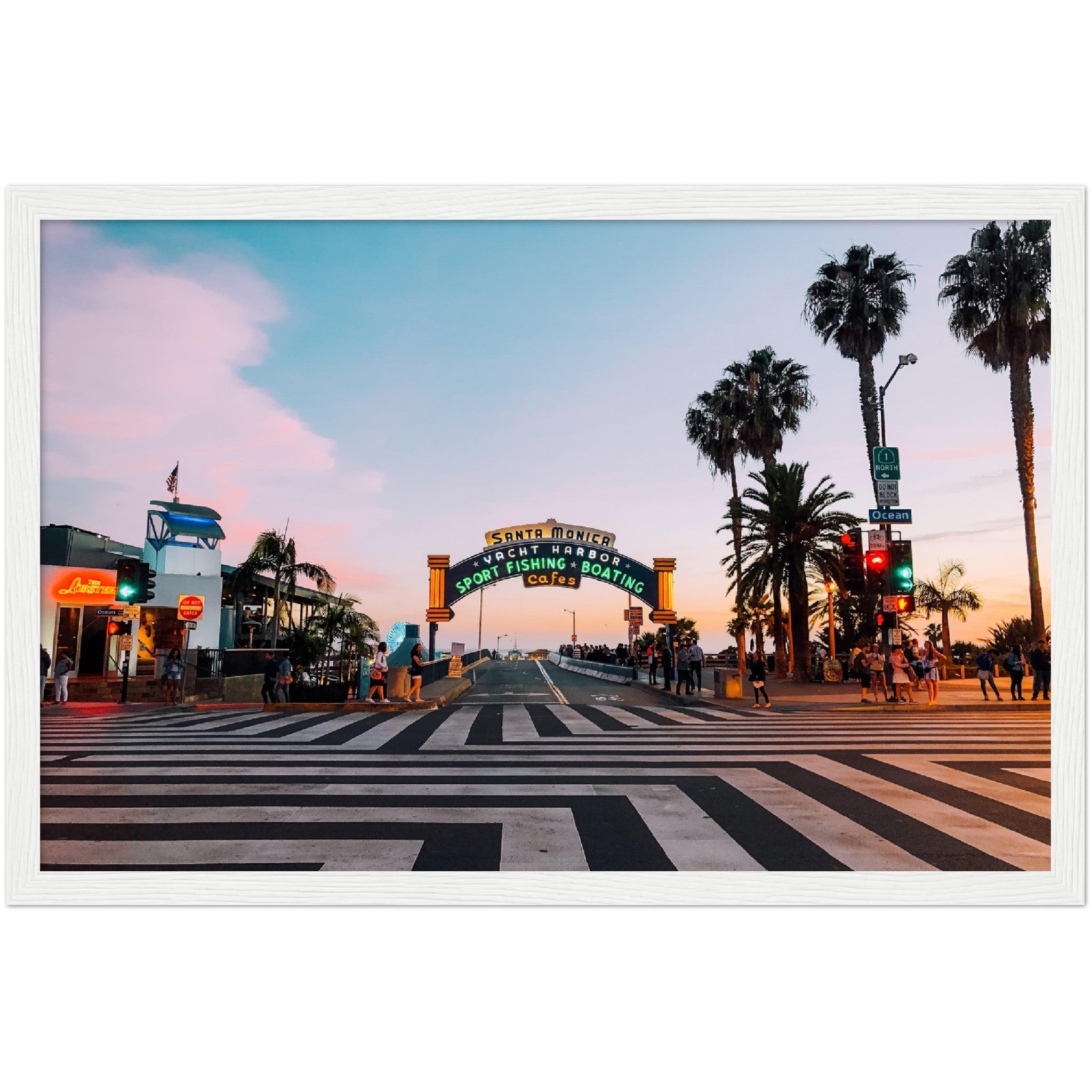 Santa Monica Sign Wall Art - Luxury Art Canvas