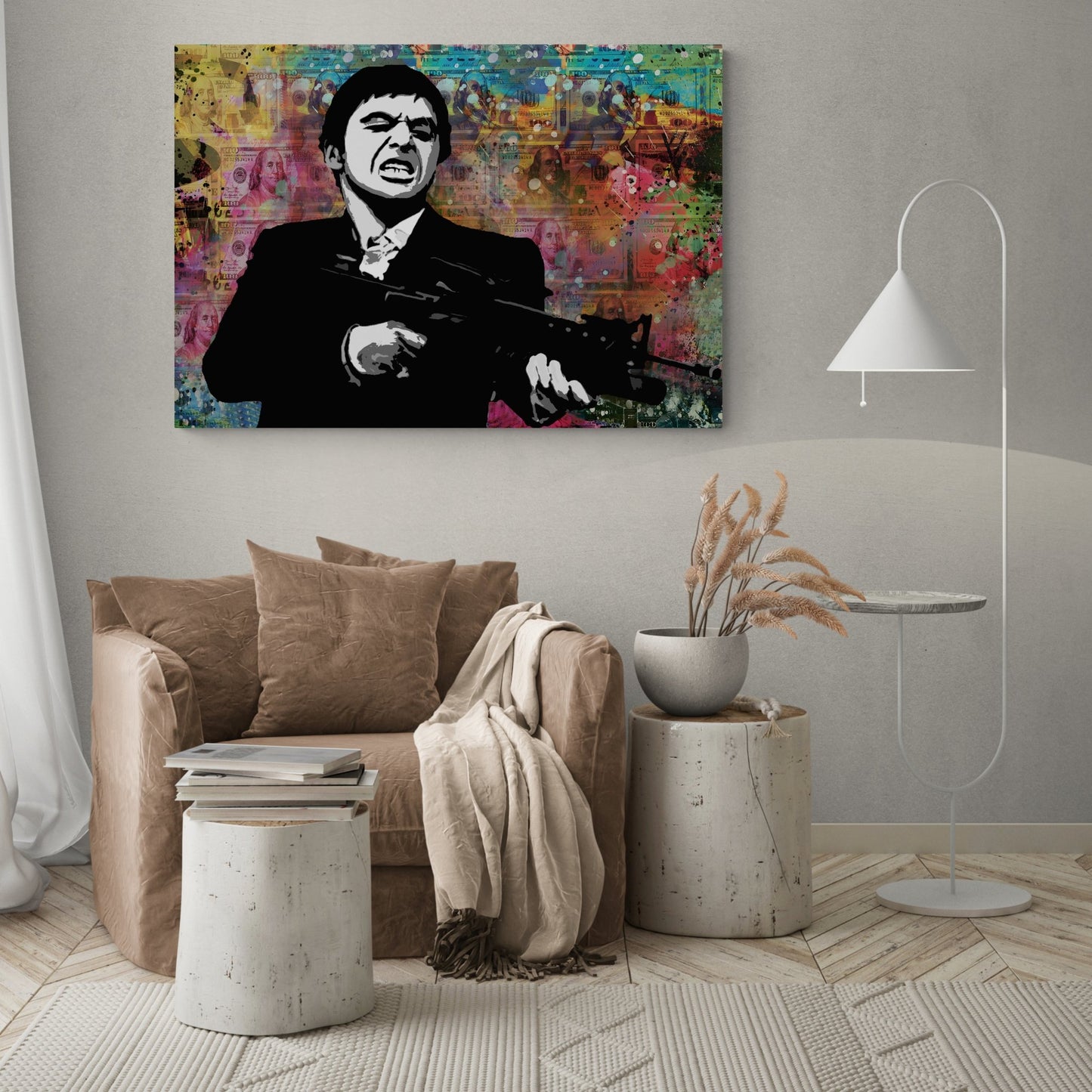 Scarface Pop Art Canvas - Luxury Art Canvas