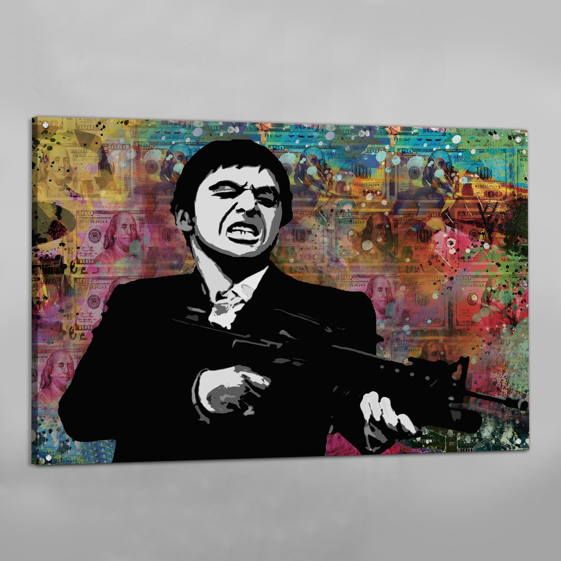Scarface - The World is Yours - Tony Montana - Louis Vuitton Golden Frame
