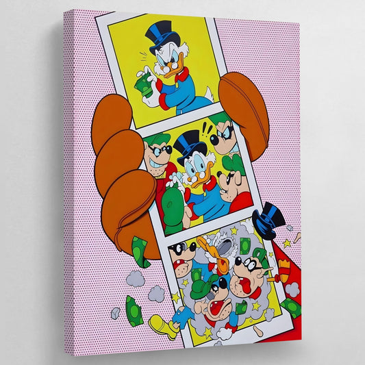 Scrooge Pop Art Canvas - Luxury Art Canvas