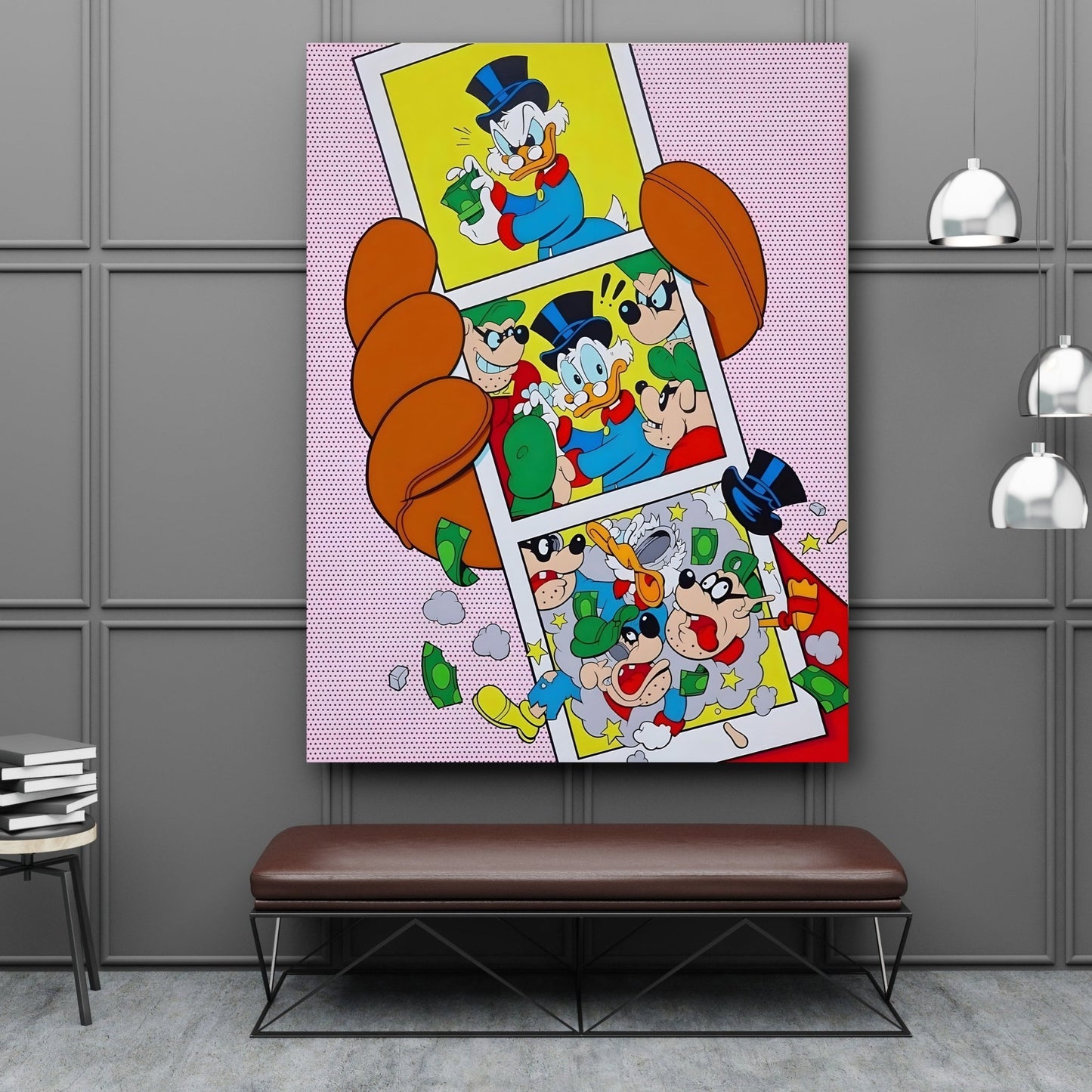 Scrooge Pop Art Canvas - Luxury Art Canvas