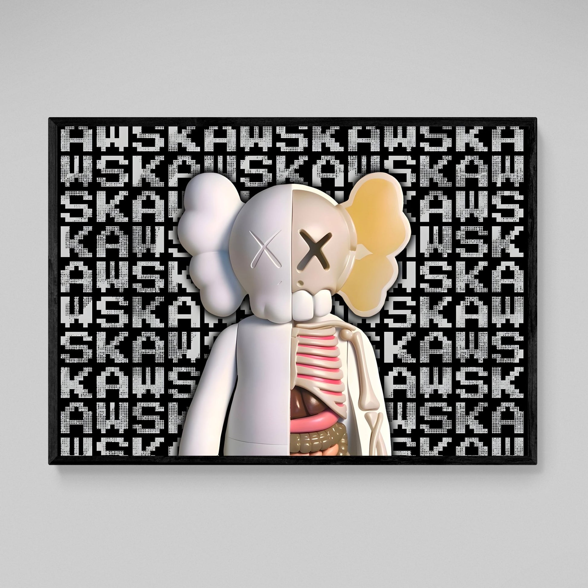 Kaws, Kaws Louis Vuitton, Kaws canvas poster