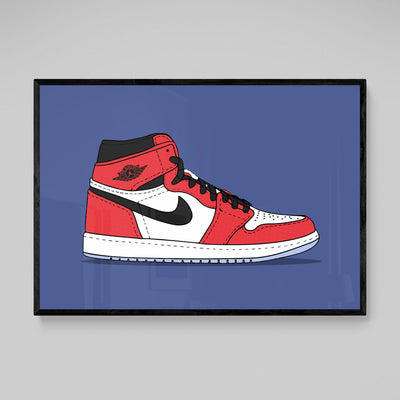 Sneaker Wall Art - Luxury Art Canvas