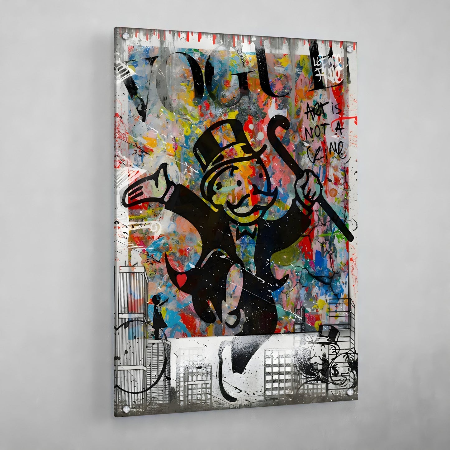 Street Art Canvas Wall Art - Luxury Art Canvas