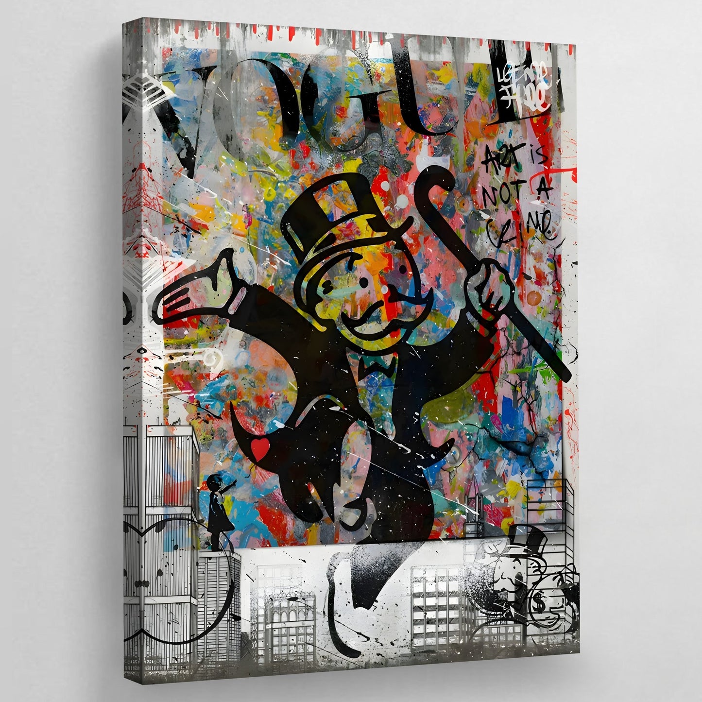 Street Art Canvas Wall Art - Luxury Art Canvas