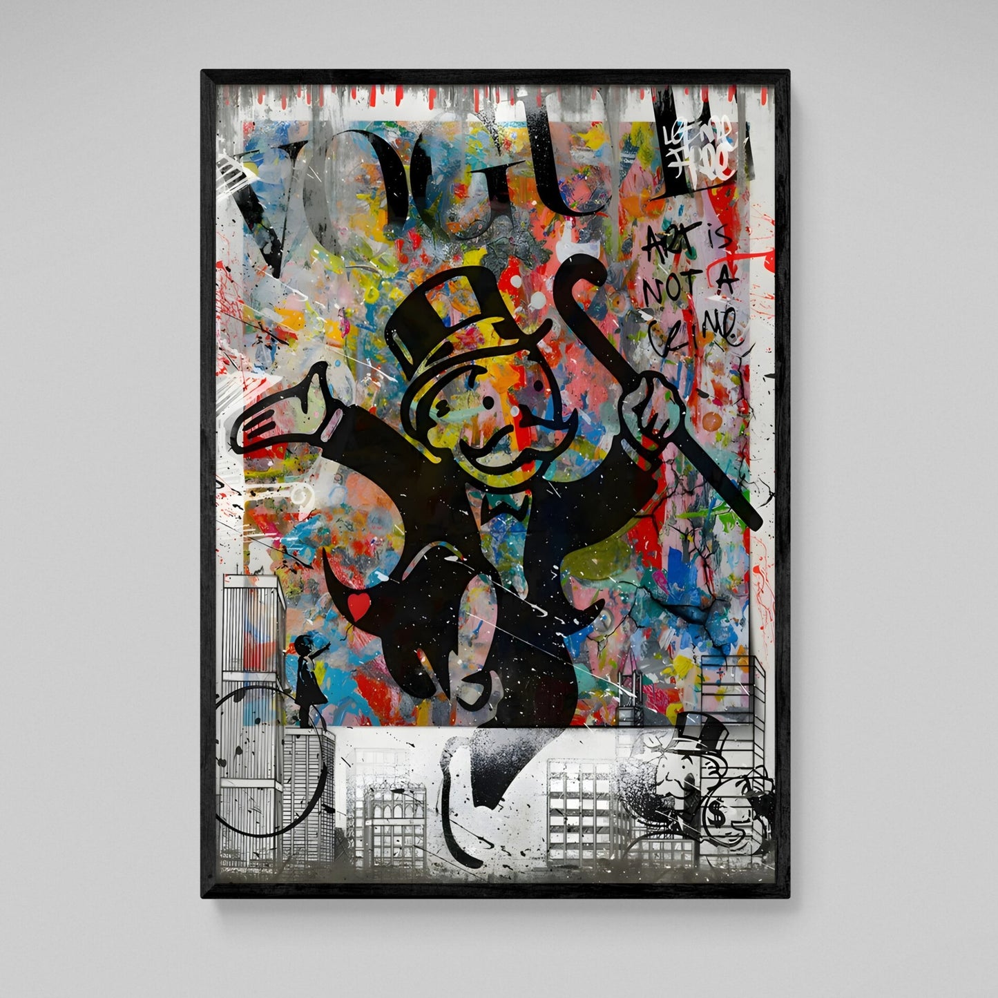 Street Art Canvas Wall Art - Luxury Art Canvas