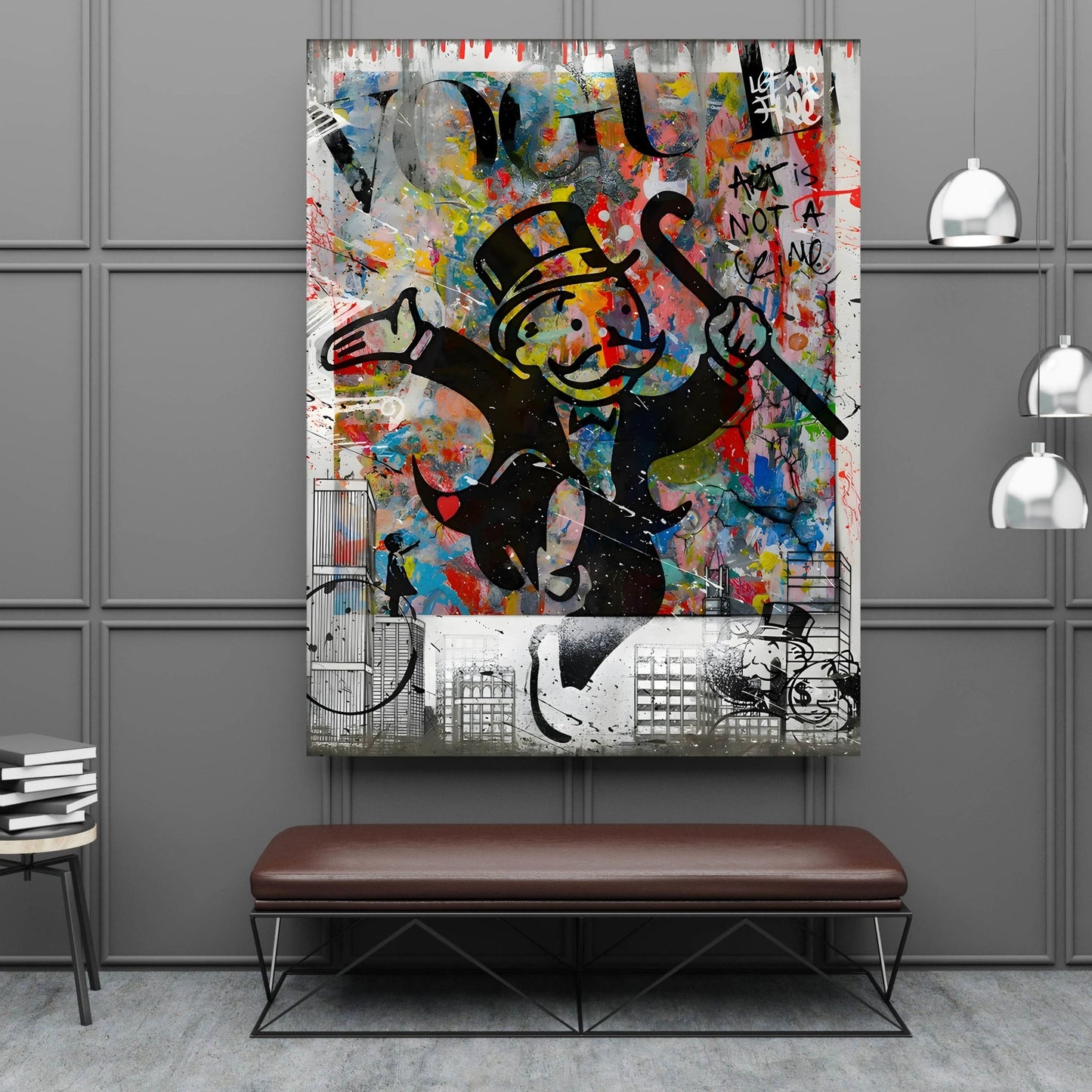 Street Art Canvas Wall Art - Luxury Art Canvas