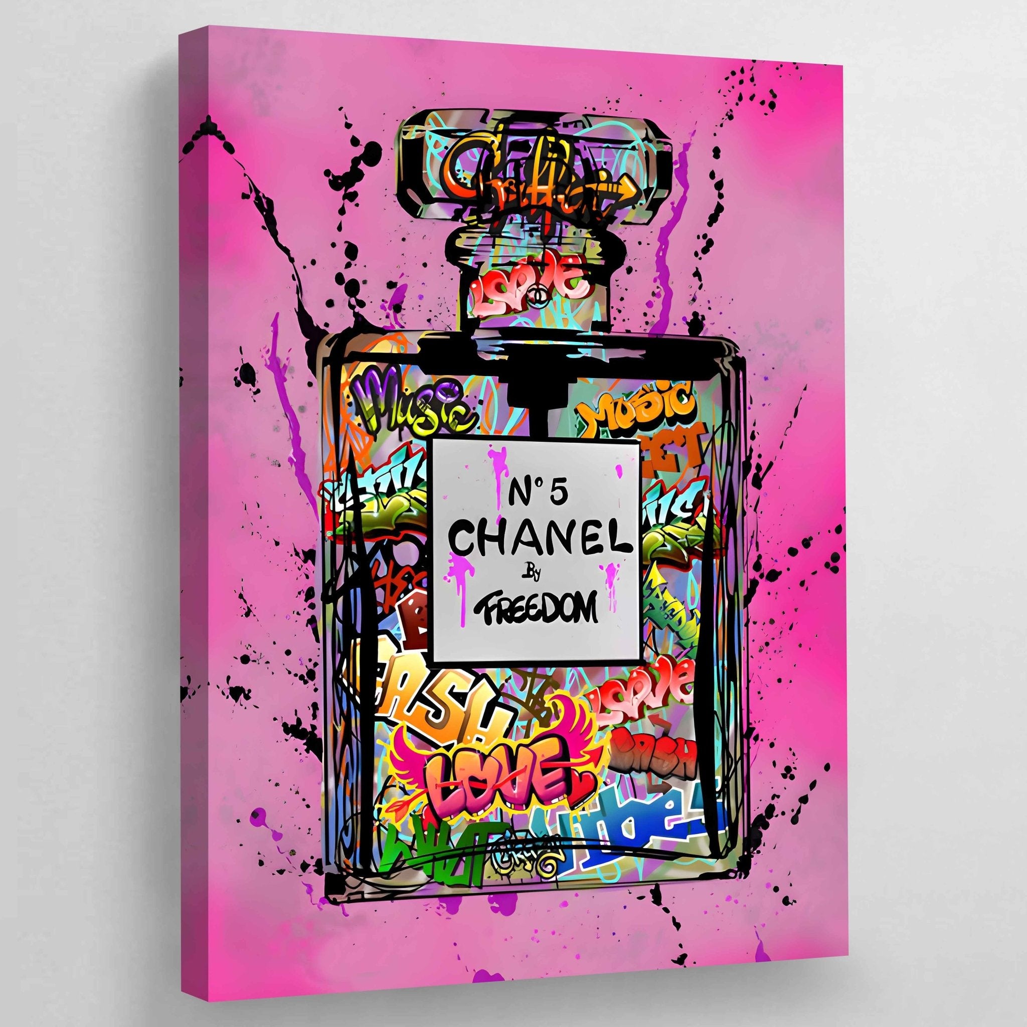 Street Art Chanel Wall Art - Luxury Art Canvas