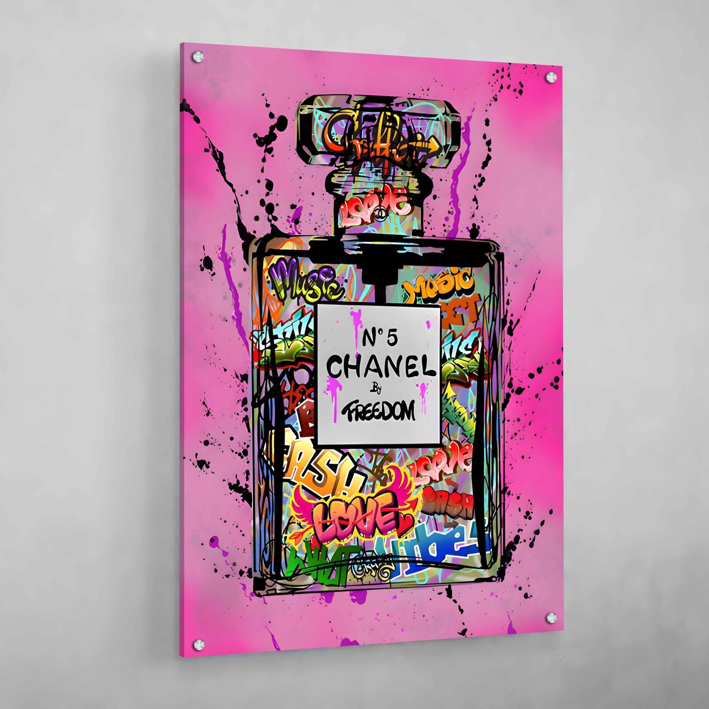 Street Art Chanel Wall Art - Luxury Art Canvas