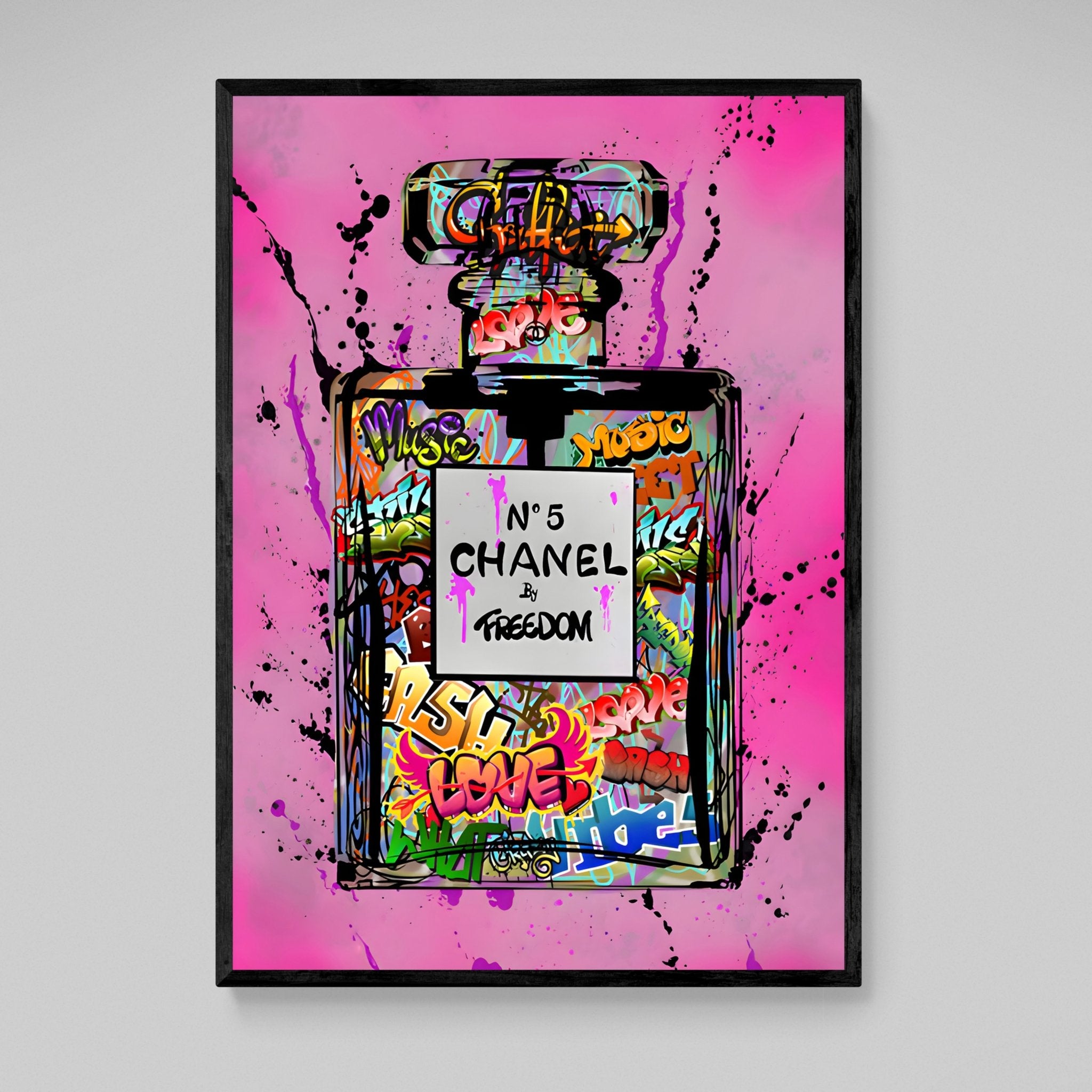 Street Art Chanel Wall Art - Luxury Art Canvas