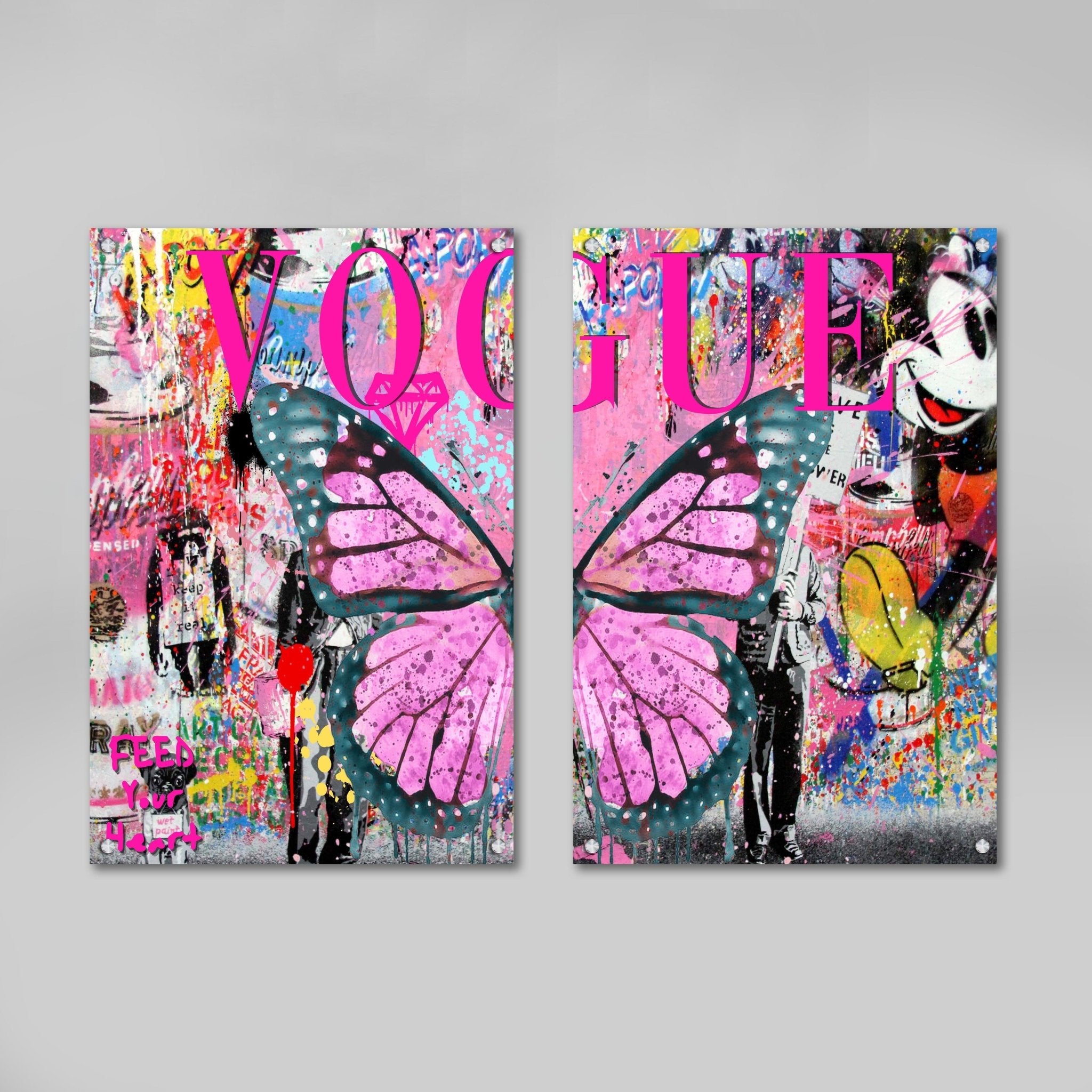 Street Art Vogue Wall Art - Luxury Art Canvas