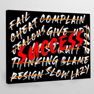 Success Canvas Wall Art - Luxury Art Canvas