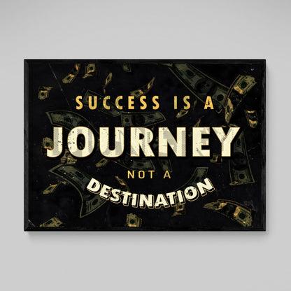 Success Is A Journey Wall Art - Luxury Art Canvas