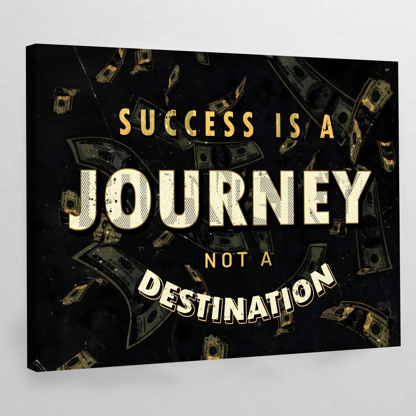 Success Is A Journey Wall Art - Luxury Art Canvas