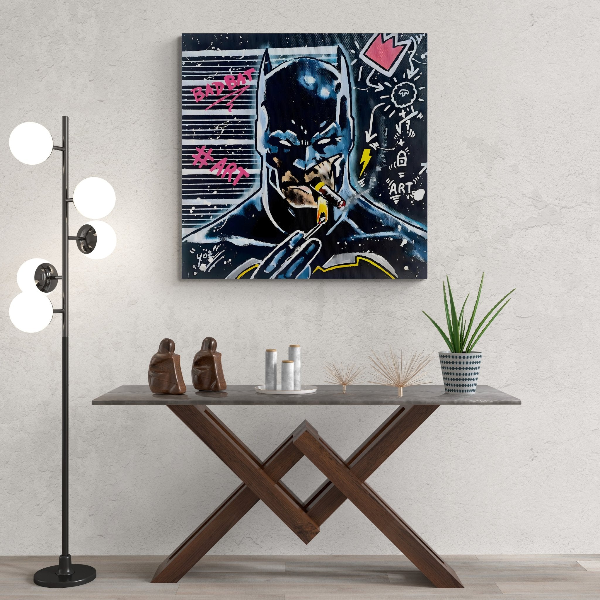 SuperHero Comic Graffiti Wall Art - Luxury Art Canvas