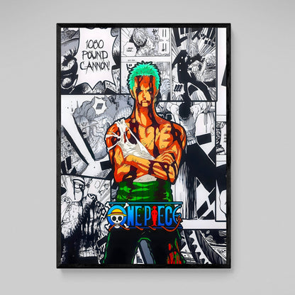 Sword Fighter Pirate Anime Wall Art - Luxury Art Canvas
