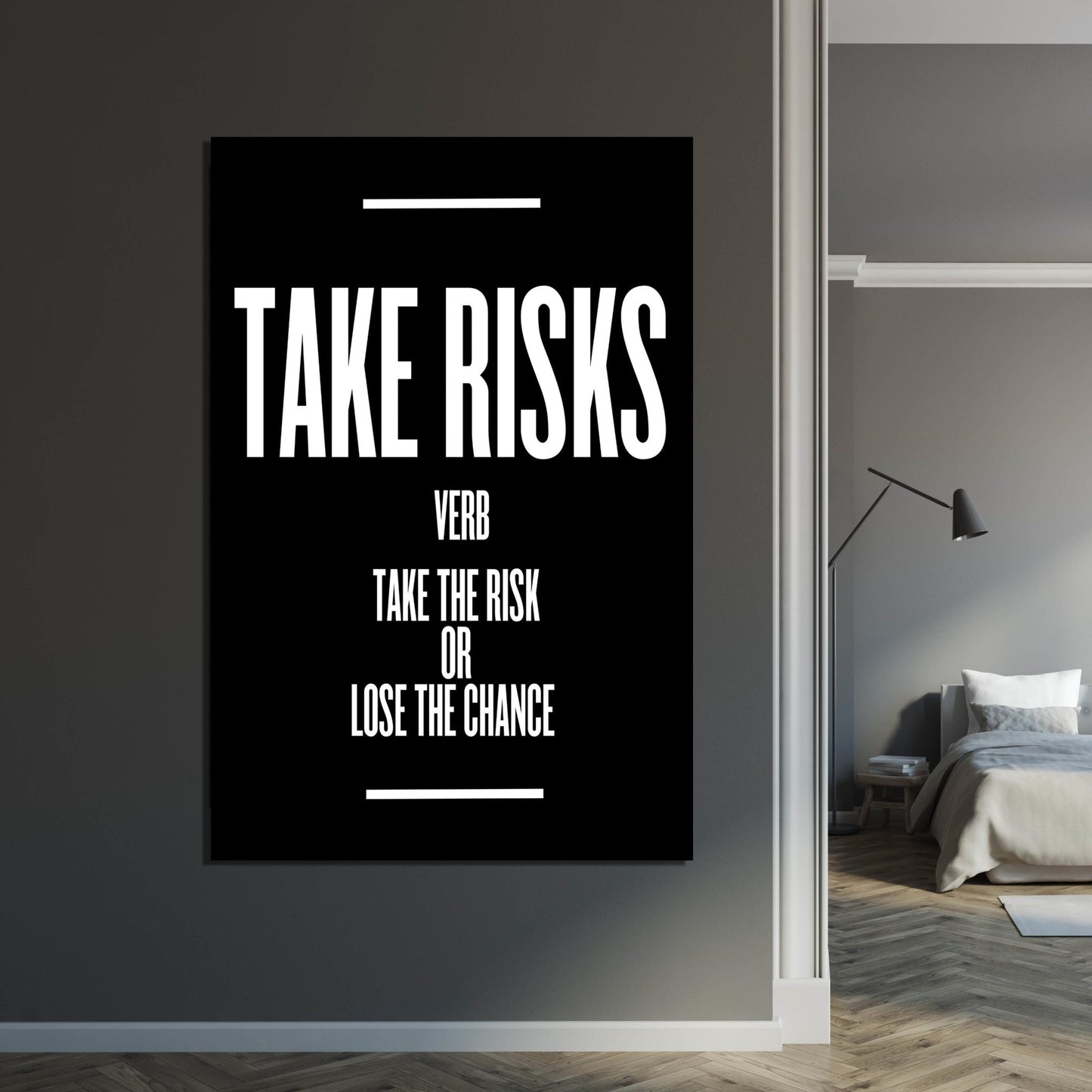 Take Risks Wall Art - Luxury Art Canvas