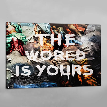 The World Is Yours Wall Art - Luxury Art Canvas
