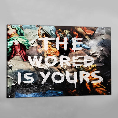 The World Is Yours Wall Art - Luxury Art Canvas