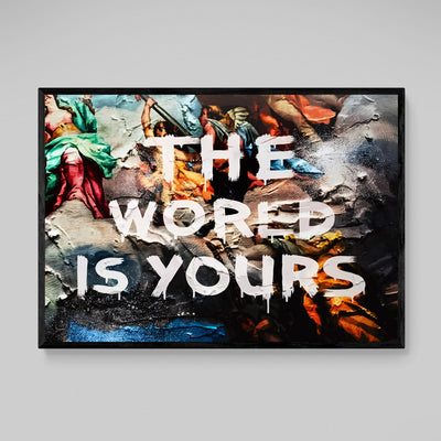 The World Is Yours Wall Art - Luxury Art Canvas