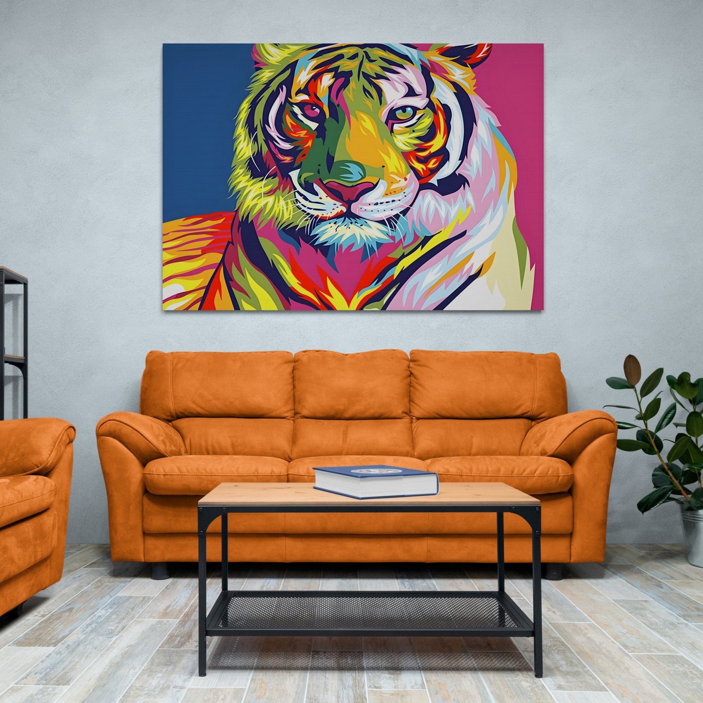 Tiger Pop Art Canvas - Luxury Art Canvas