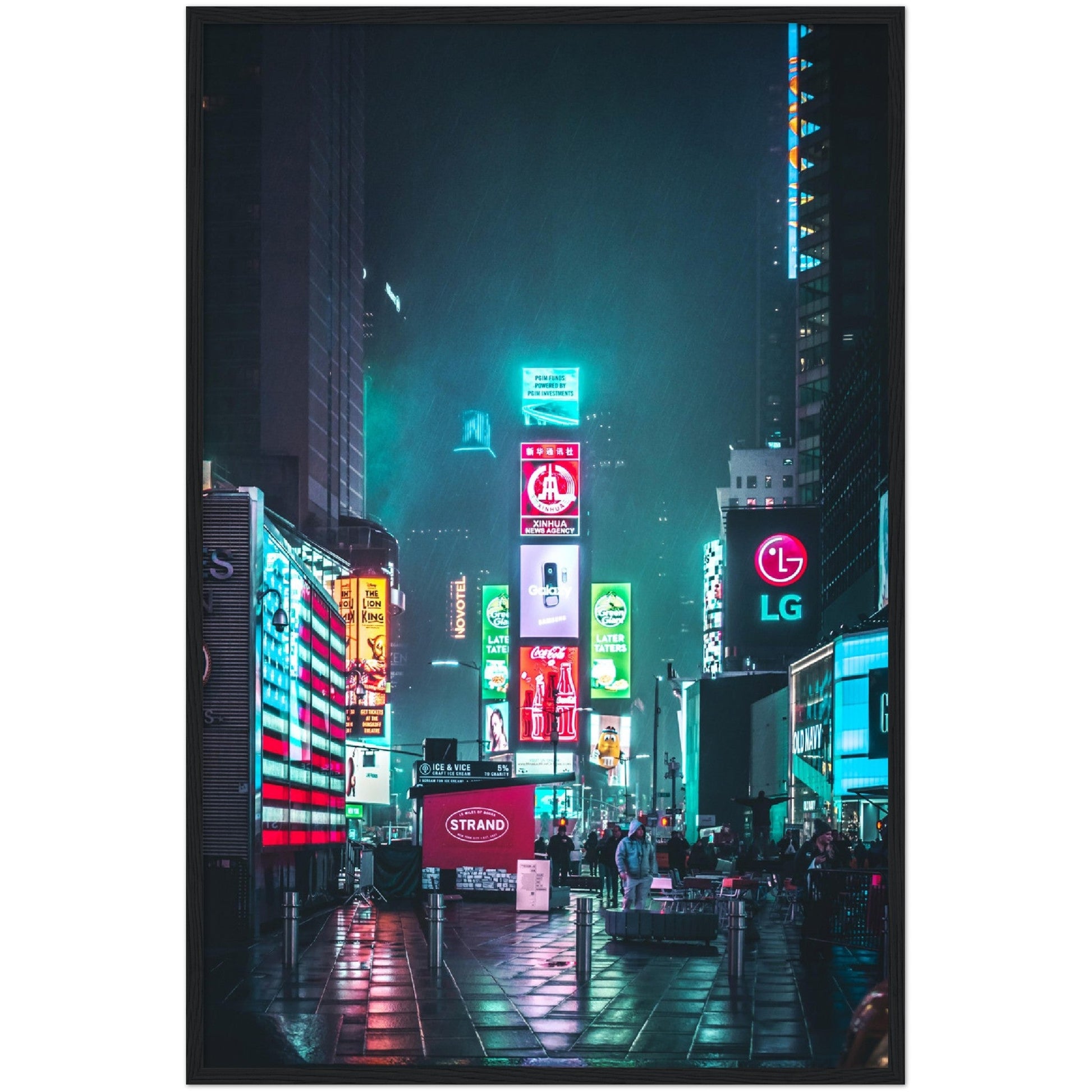 Times Square Lights Wall Art - Luxury Art Canvas