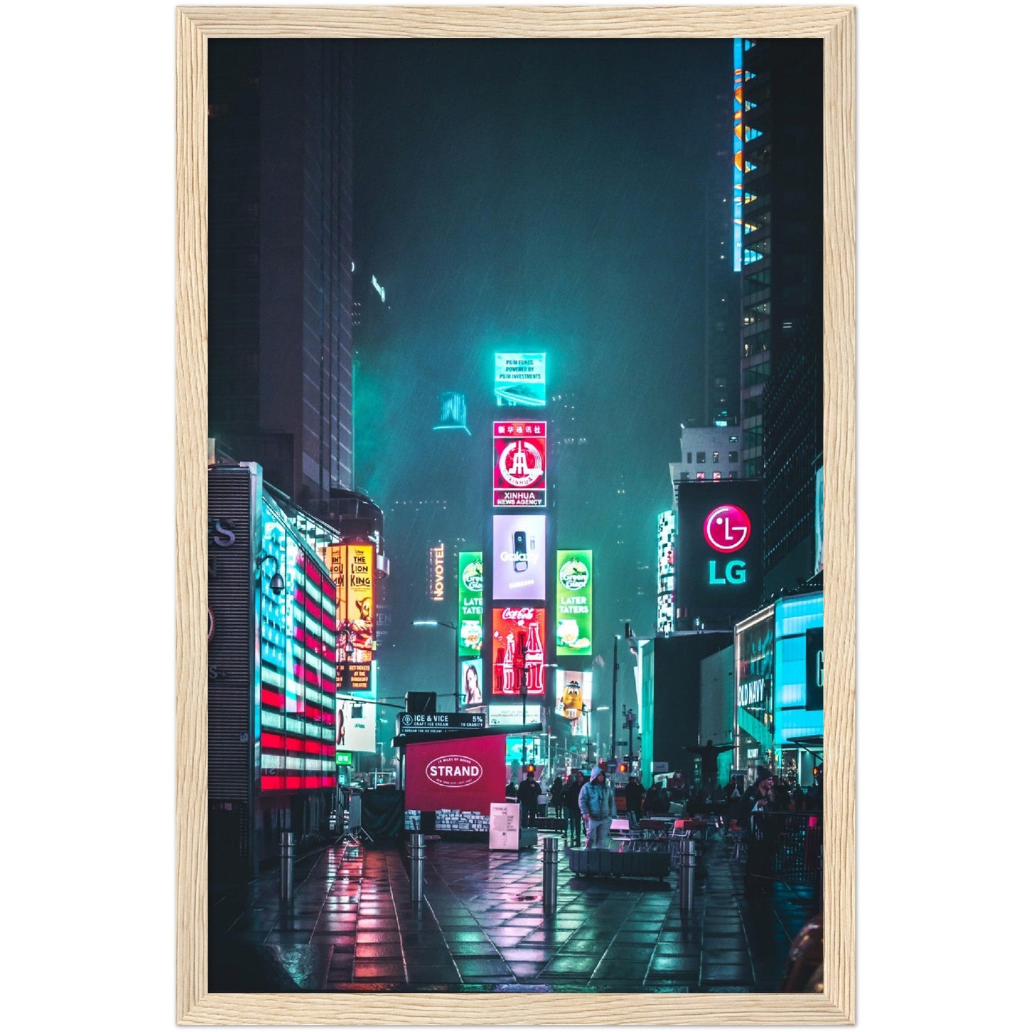 Times Square Lights Wall Art - Luxury Art Canvas