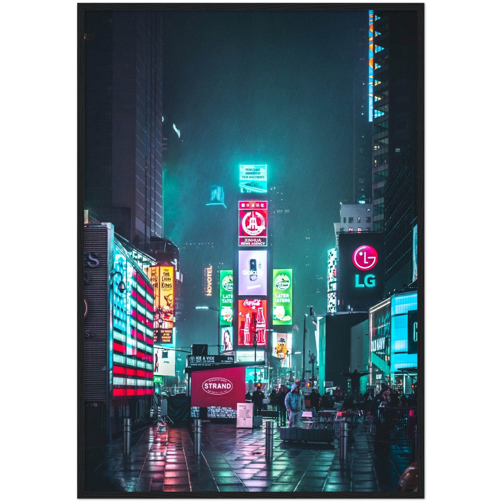 Times Square Lights Wall Art - Luxury Art Canvas