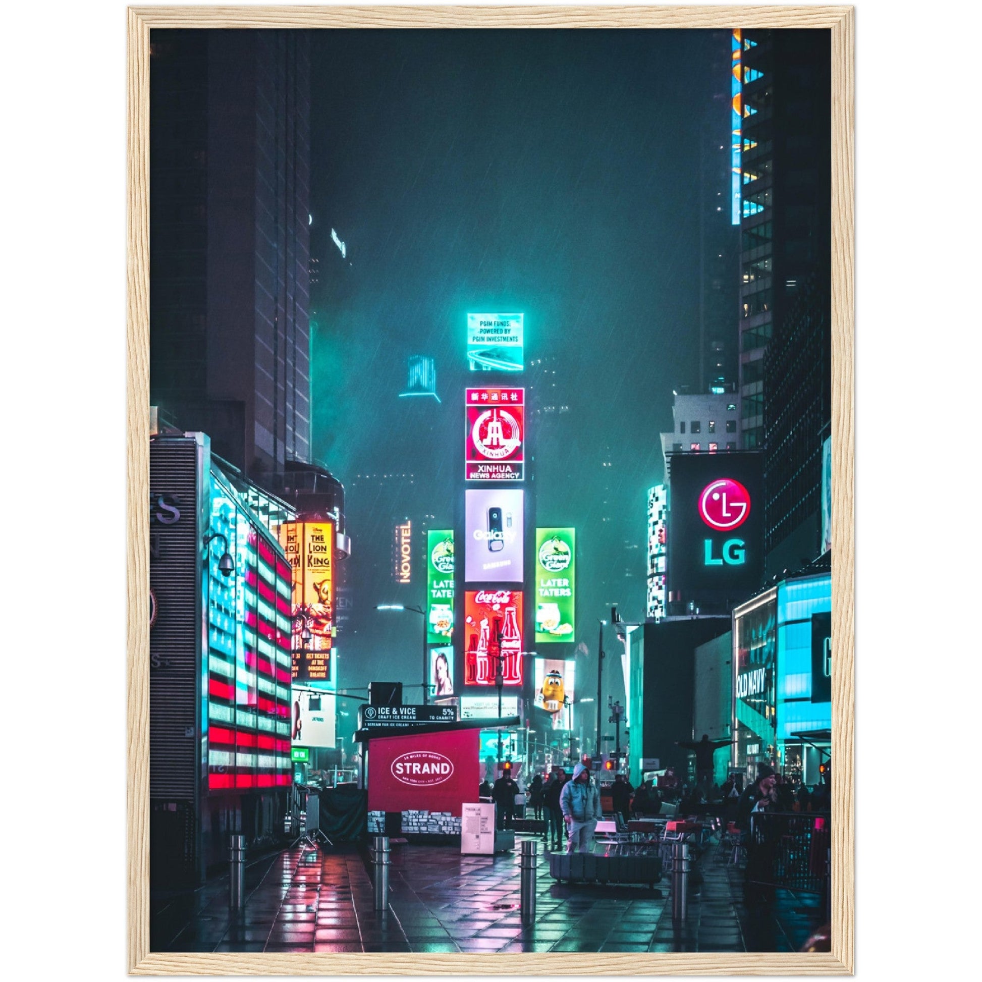 Times Square Lights Wall Art - Luxury Art Canvas