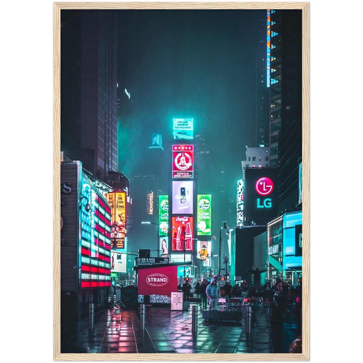 Times Square Lights Wall Art - Luxury Art Canvas