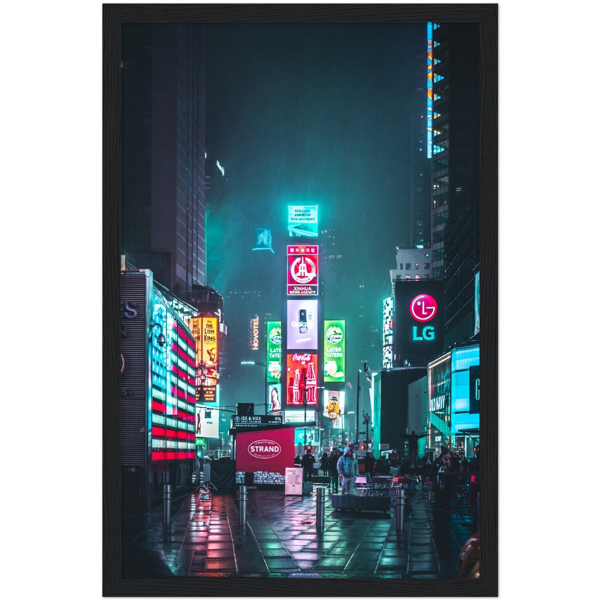 Times Square Lights Wall Art - Luxury Art Canvas