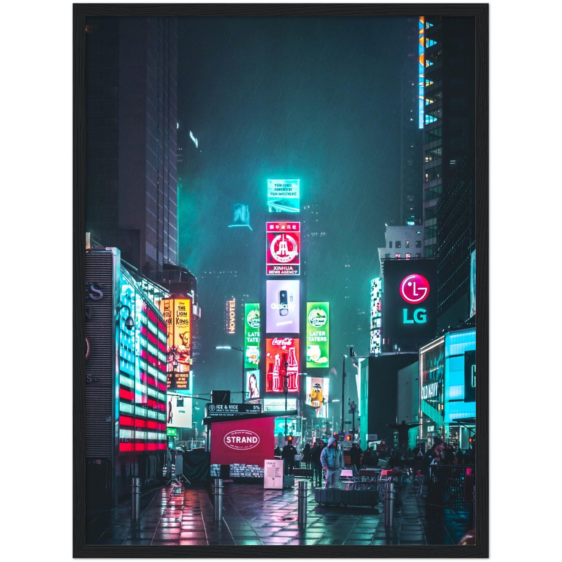 Times Square Lights Wall Art - Luxury Art Canvas