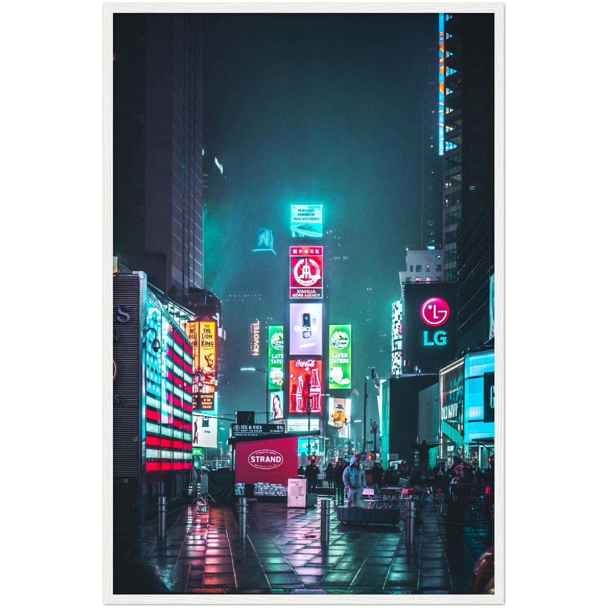 Times Square Lights Wall Art - Luxury Art Canvas