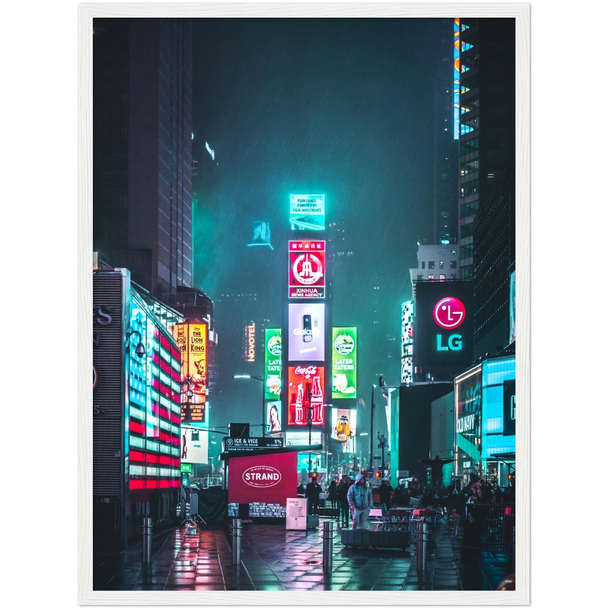 Times Square Lights Wall Art - Luxury Art Canvas