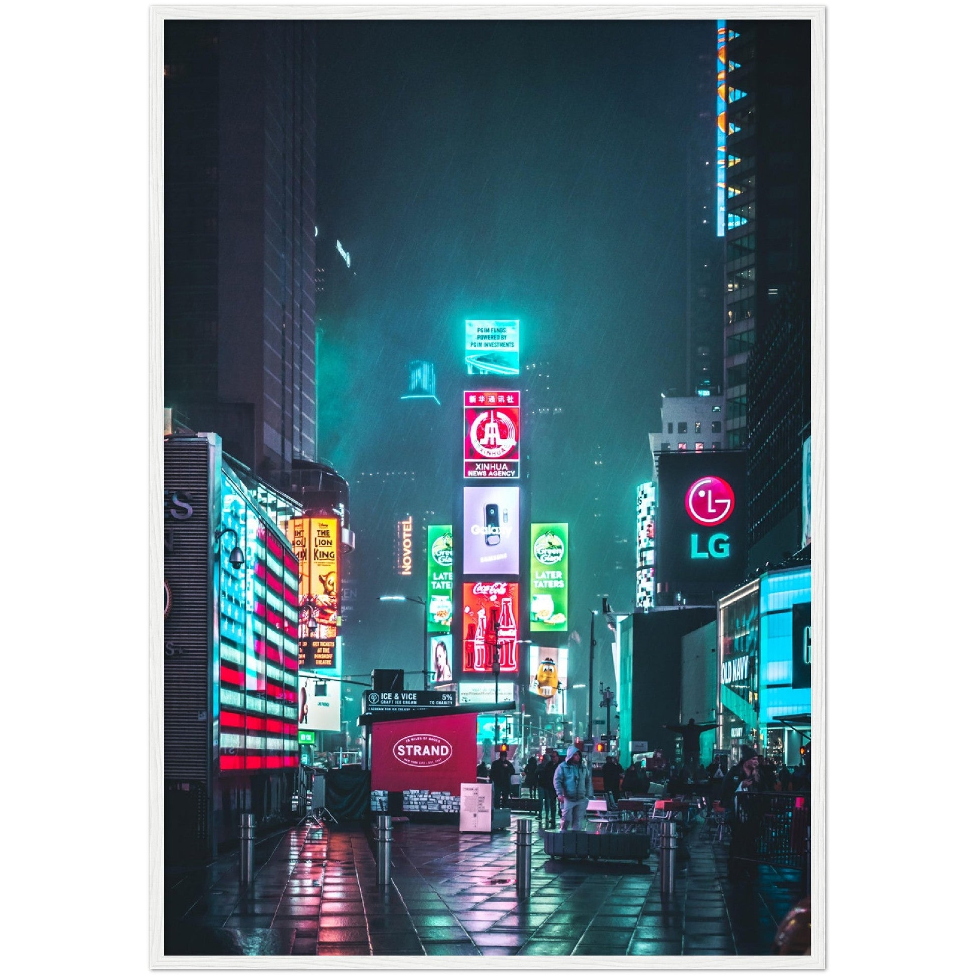 Times Square Lights Wall Art - Luxury Art Canvas