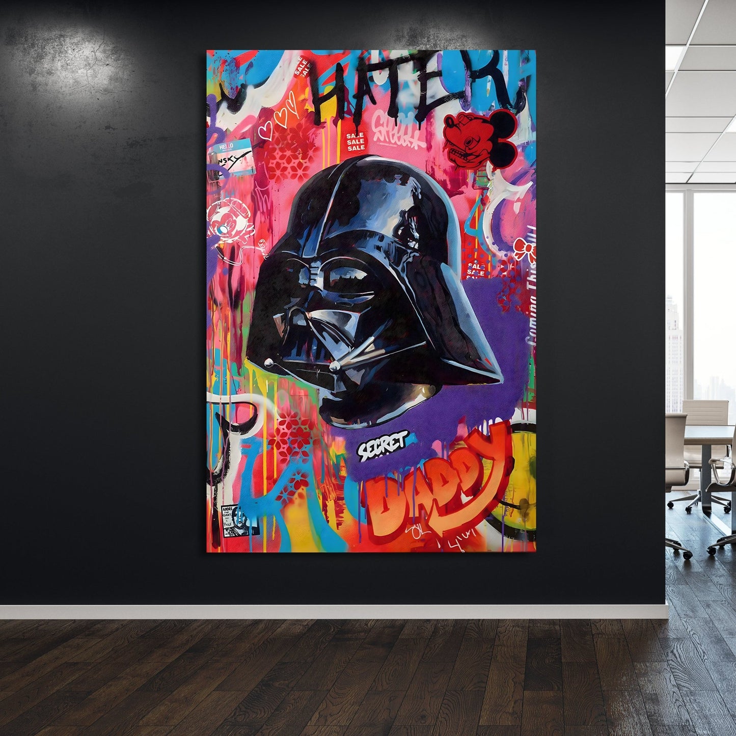 Vader Pop Art Canvas - Luxury Art Canvas
