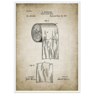 Vintage Bathroom Wall Art - Luxury Art Canvas