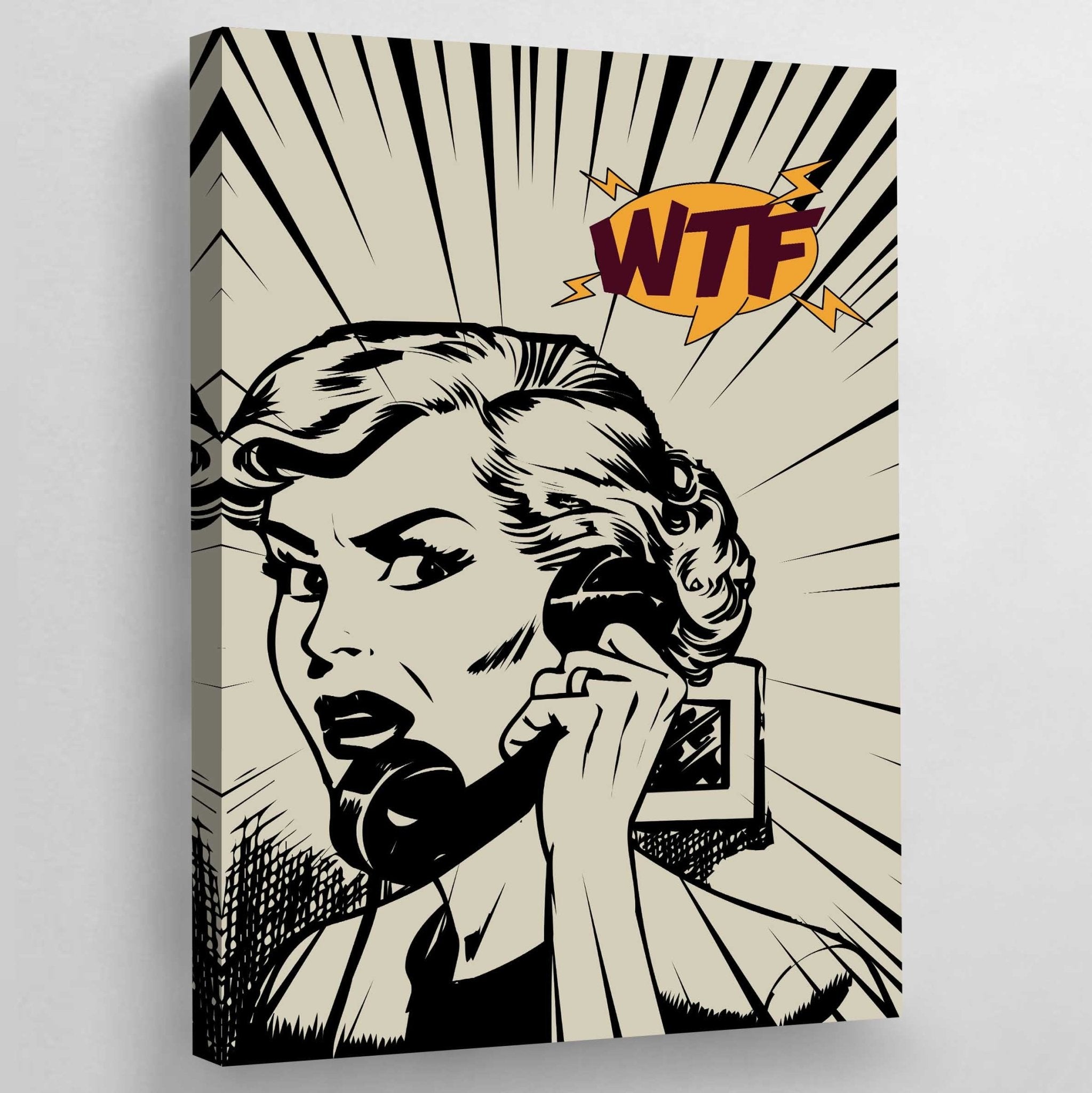 Vintage Pop Art Canvas - Luxury Art Canvas