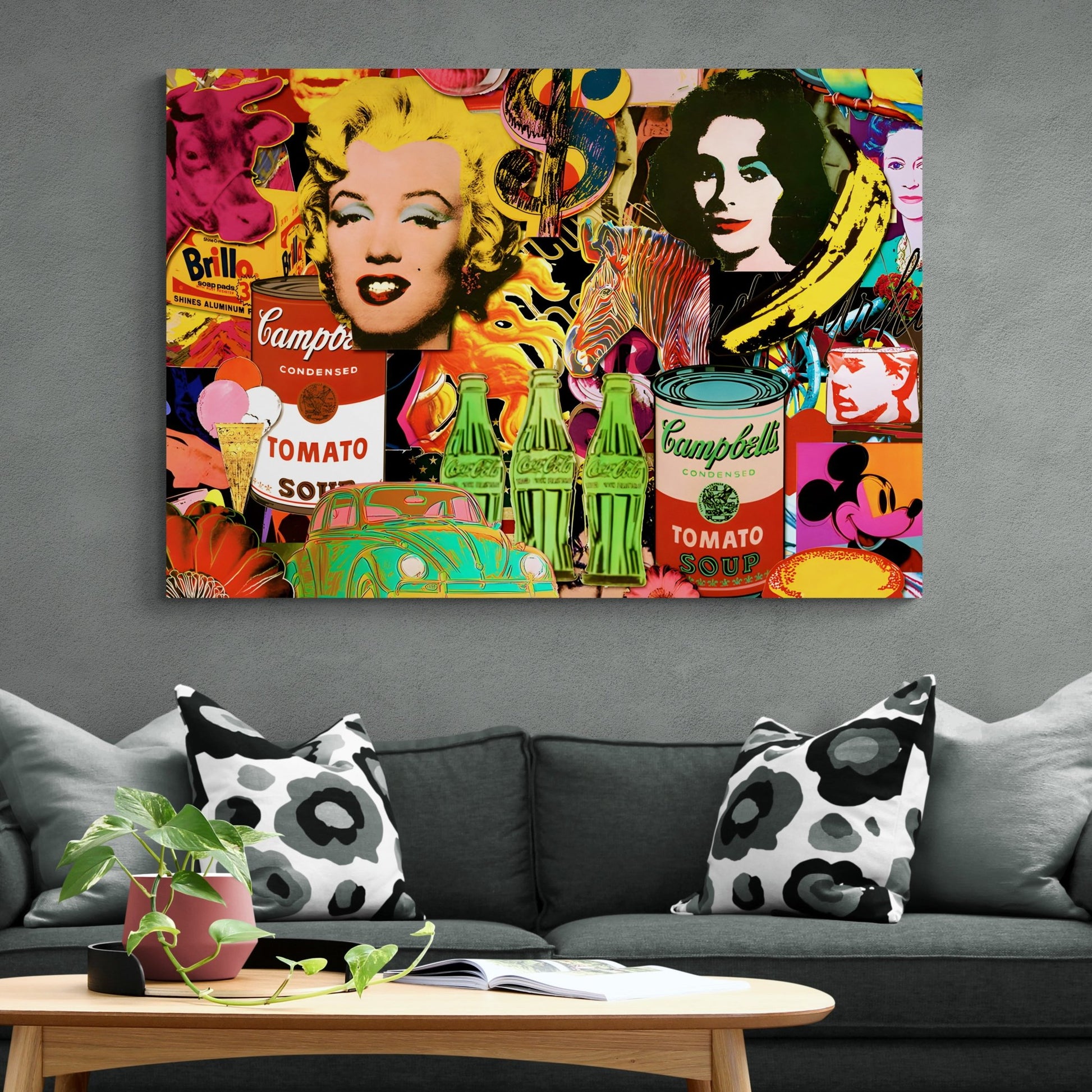 Wall Pop Art Canvas - Luxury Art Canvas