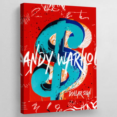 Warhol Dollar Sign - Luxury Art Canvas