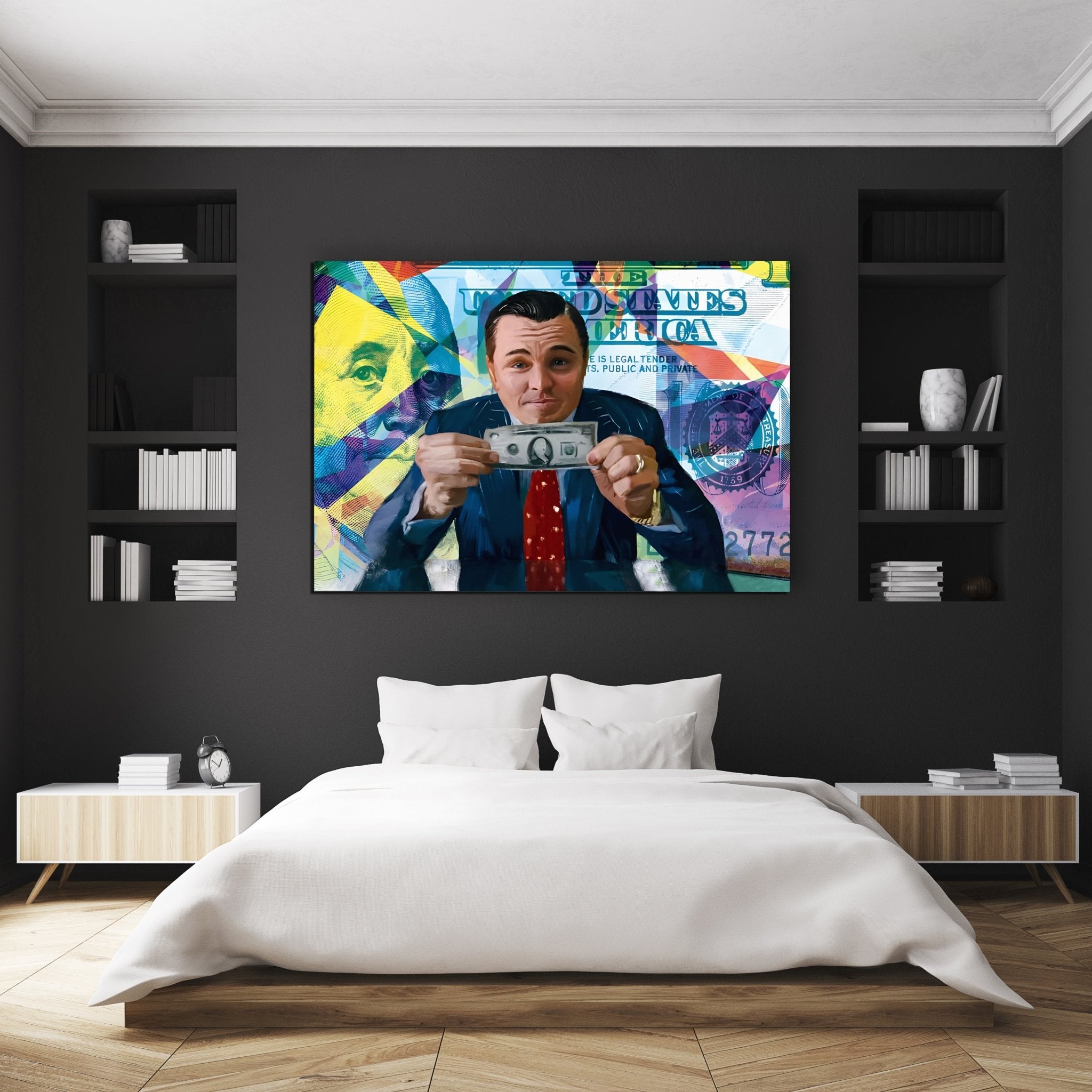 Wolf of Wall Street Pop Art - Luxury Art Canvas