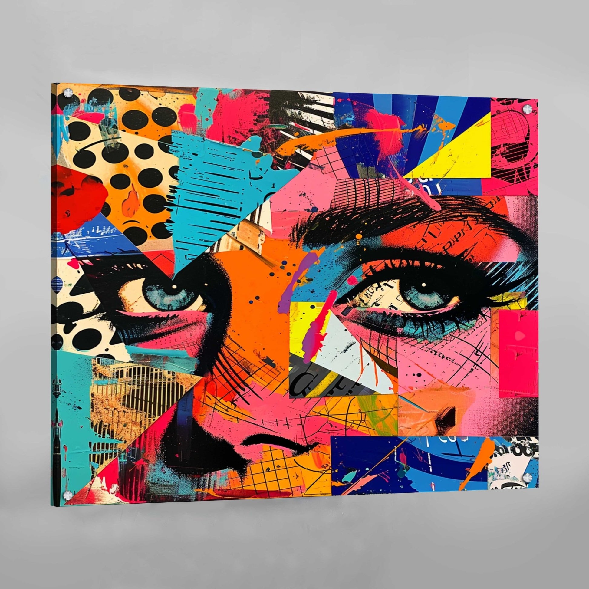 Woman Face Collage Canvas - Luxury Art Canvas