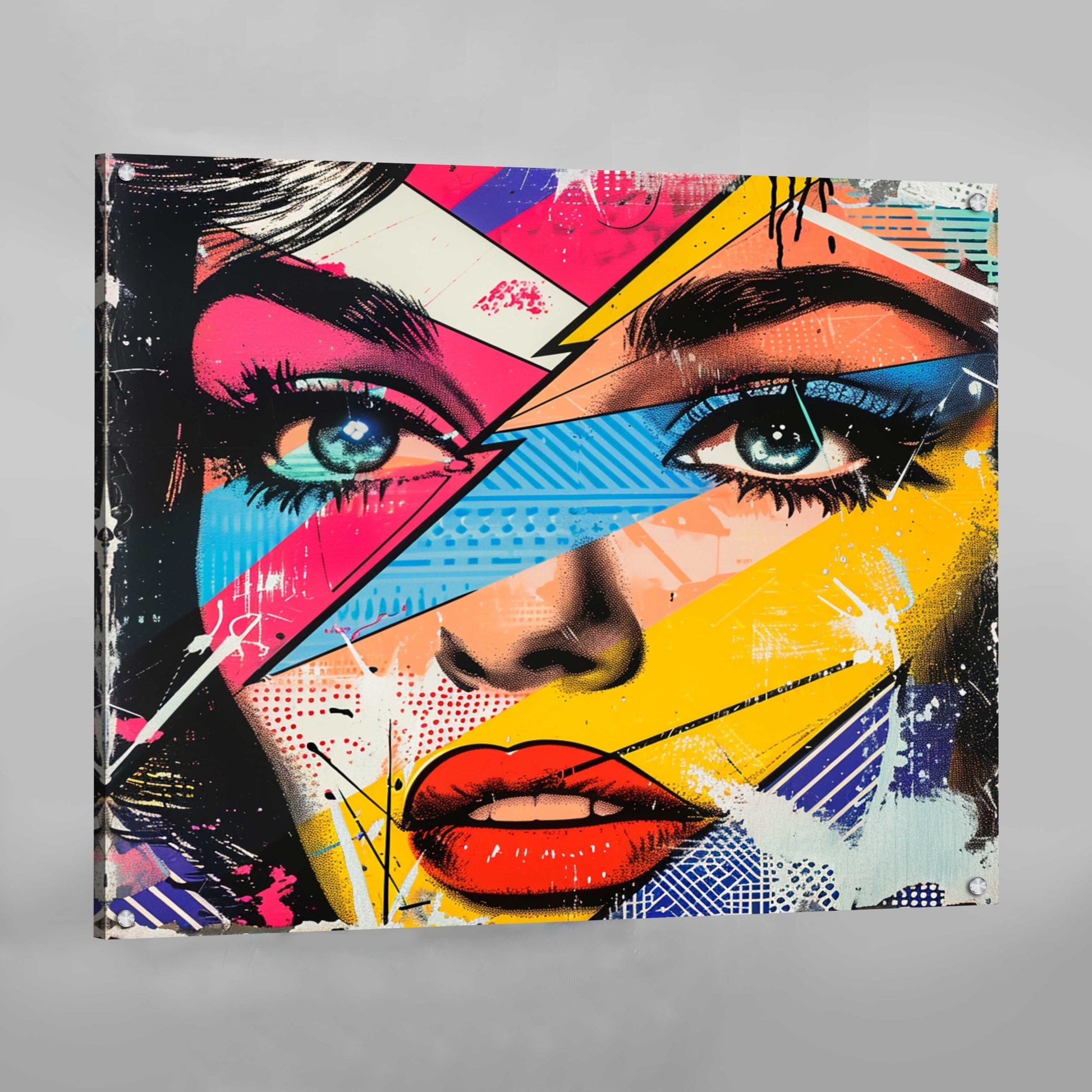 Woman Face Pop Art Canvas - Luxury Art Canvas